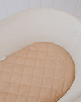 Small Oval/Moses Fitted Waterproof Sheet | Nude