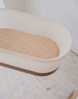 Small Oval/Moses Fitted Waterproof Sheet | Nude