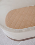 Small Oval/Moses Fitted Waterproof Sheet | Nude