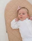 Small Oval/Moses Fitted Waterproof Sheet | Nude