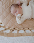 Small Oval/Moses Fitted Waterproof Sheet | Nude