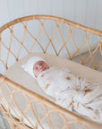 Bamboo Cotton Muslin Swaddle | Bohemian Sunshine