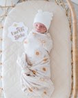 Bamboo Cotton Muslin Swaddle | Bohemian Sunshine