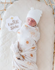 Bamboo Cotton Muslin Swaddle | Bohemian Sunshine