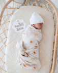 Bamboo Cotton Muslin Swaddle | Bohemian Sunshine