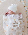 Bamboo Cotton Muslin Swaddle | Bohemian Sunshine