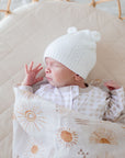 Bamboo Cotton Muslin Swaddle | Bohemian Sunshine