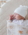 Bamboo Cotton Muslin Swaddle | Bohemian Sunshine