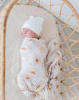 Bamboo Cotton Muslin Swaddle | Bohemian Sunshine