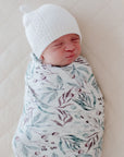 Bamboo Cotton Muslin Swaddle | Botanical