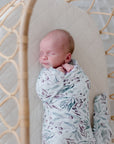 Bamboo Cotton Muslin Swaddle | Botanical