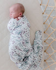 Bamboo Cotton Muslin Swaddle | Botanical