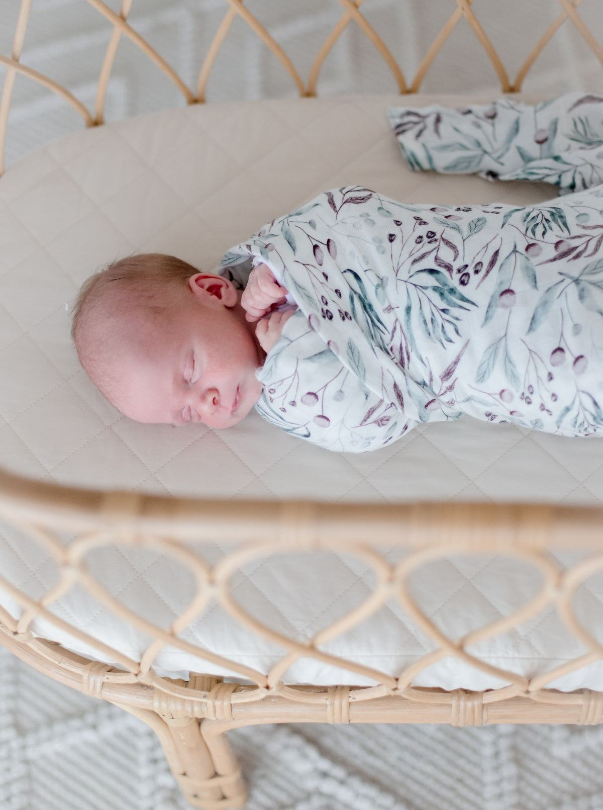 Bamboo Cotton Muslin Swaddle | Botanical