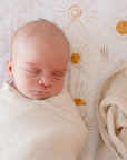 Bamboo Cotton Muslin Swaddle | Vanilla