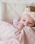 Quilted Snuggle Blanket | Lullaby Pink