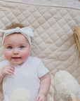 Quilted Snuggle Blanket | Oat