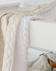 Quilted Snuggle Blanket | Oat