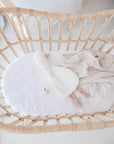 Waterproof Fitted Bassinet Sheet | Ivory