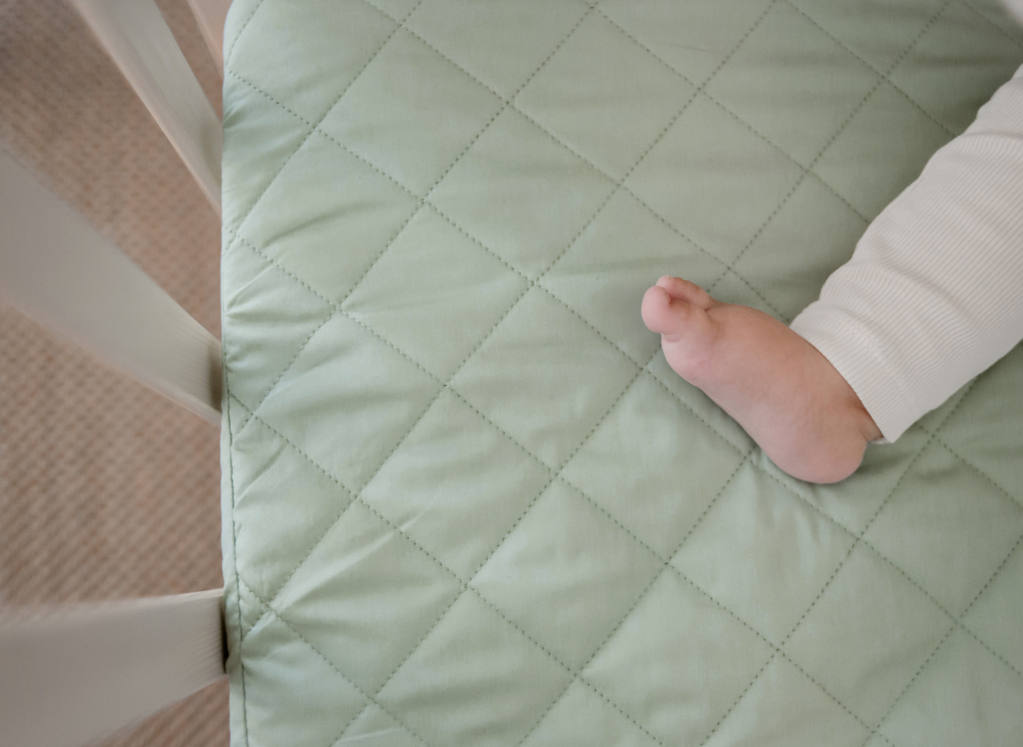 Waterproof Fitted Cot Sheet | Fern