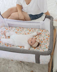 Co-Sleeper/Change Mat Fitted Waterproof Sheet | Bloom
