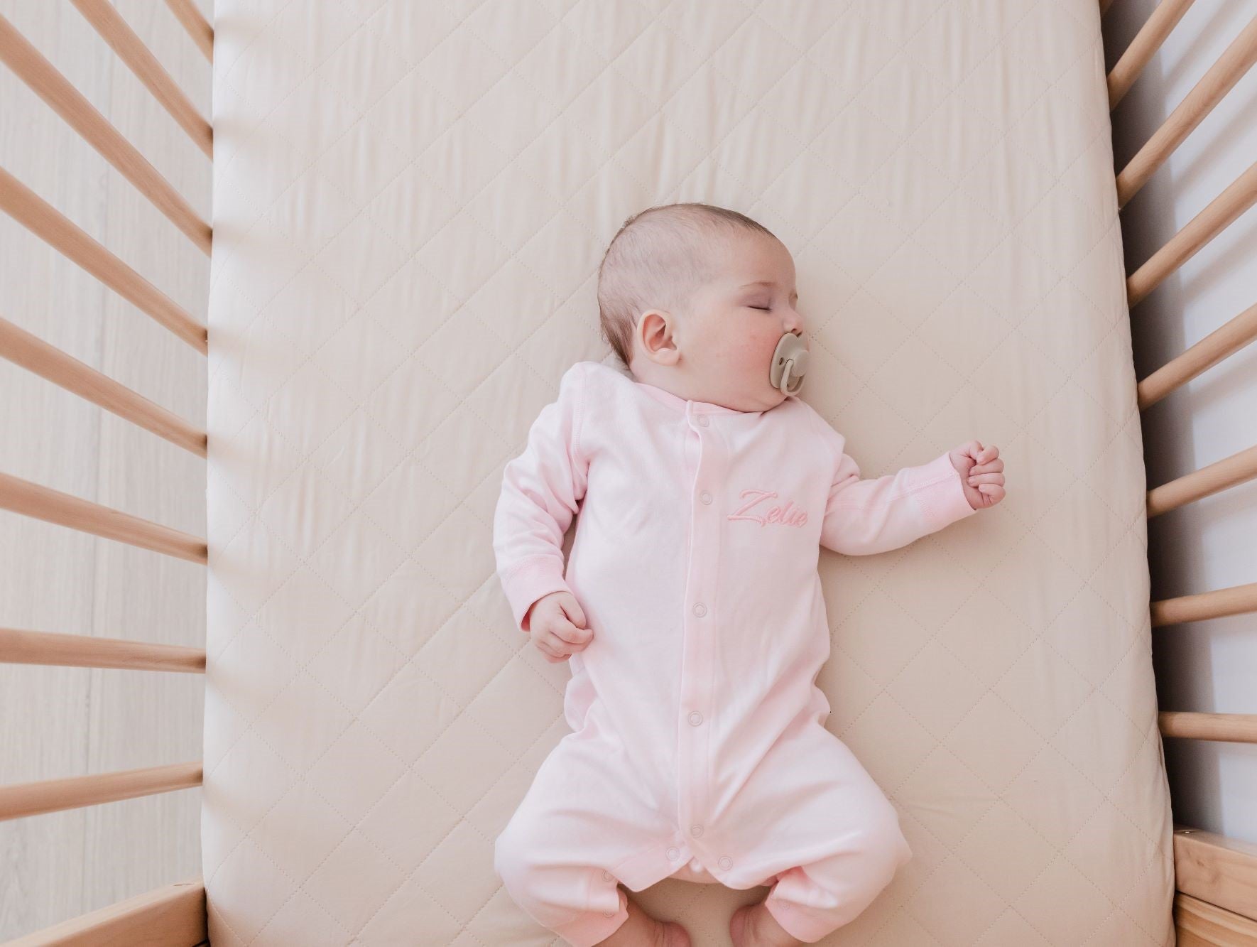 Waterproof Fitted Cot Sheet | Oat