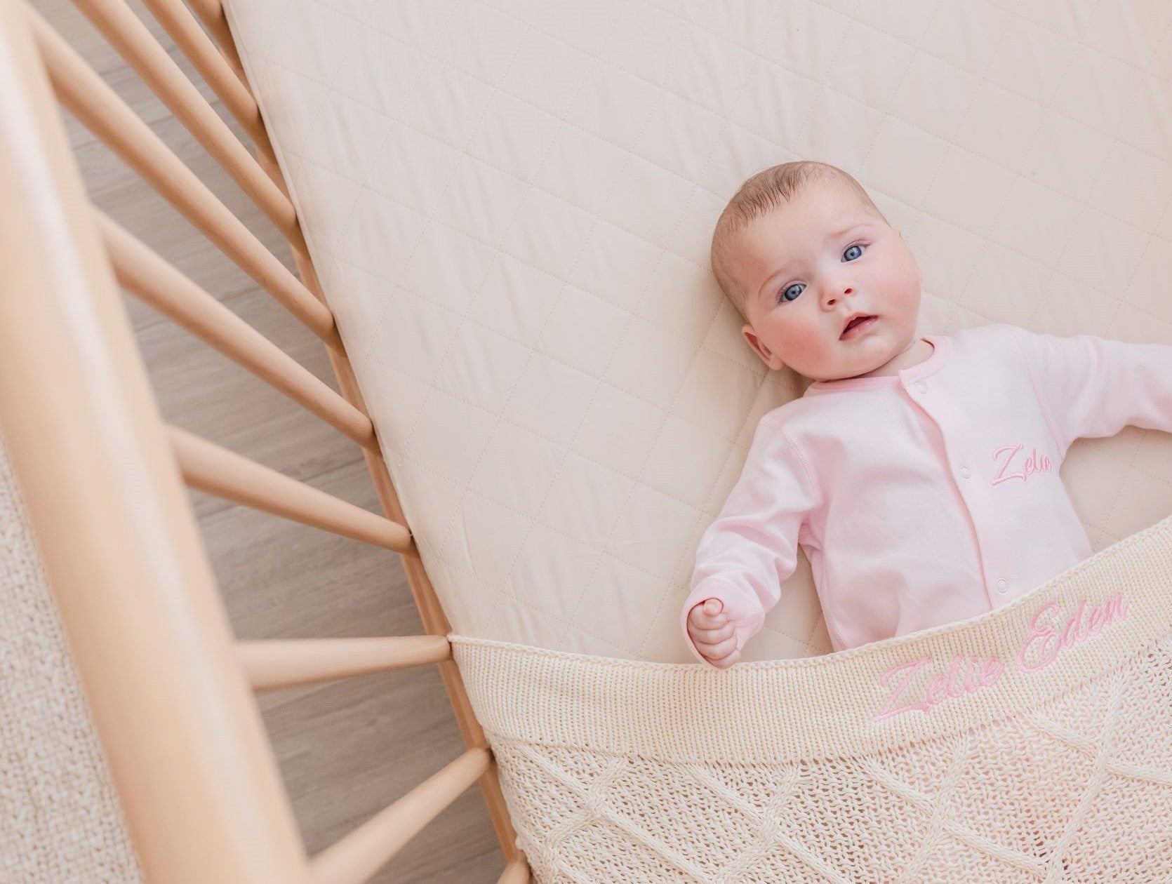 Waterproof Fitted Cot Sheet | Oat