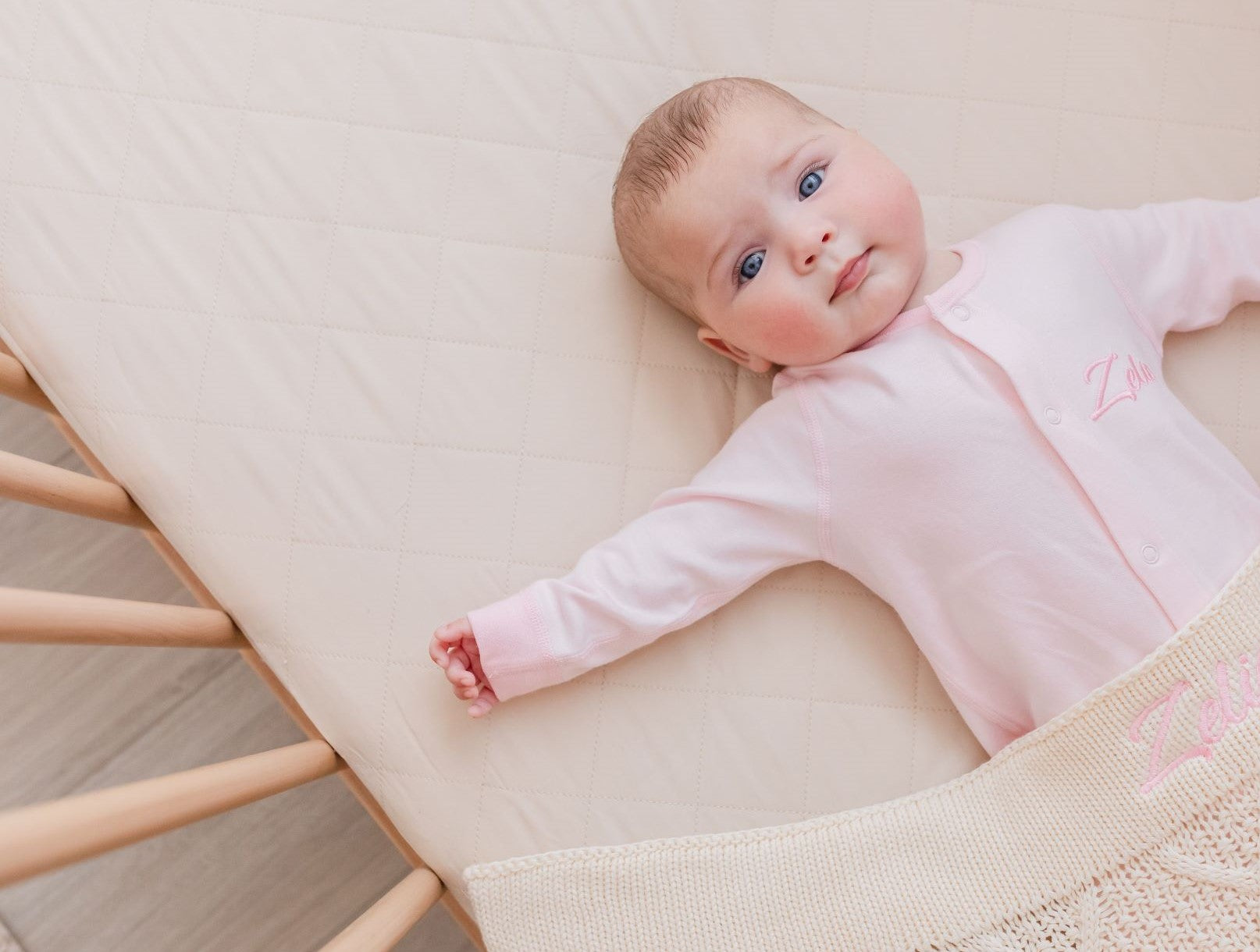 Waterproof Fitted Cot Sheet | Oat