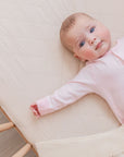 Waterproof Fitted Cot Sheet | Oat