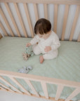 Waterproof Fitted Cot Sheet | Fern