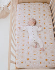 Waterproof Fitted Cot Sheet | Bohemian Sunshine