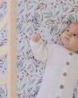 Waterproof Fitted Cot Sheet | Botanical
