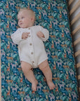 Waterproof Fitted Cot Sheet | Jungle Palms