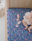 Waterproof Fitted Cot Sheet | Mermaid Magic