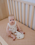 Waterproof Fitted Cot Sheet | Nude