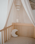 Waterproof Fitted Cot Sheet | Oat