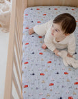 Waterproof Fitted Cot Sheet | Things That Go