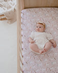 Waterproof Fitted Cot Sheet | Unicorn Fairy Floss