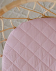 Waterproof Fitted Bassinet Sheet | Dusty Mauve