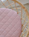 Waterproof Fitted Bassinet Sheet | Dusty Mauve
