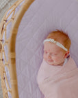 Bamboo Cotton Muslin Swaddle | Primrose