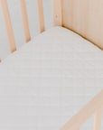 Waterproof Fitted Cot Sheet | Ivory