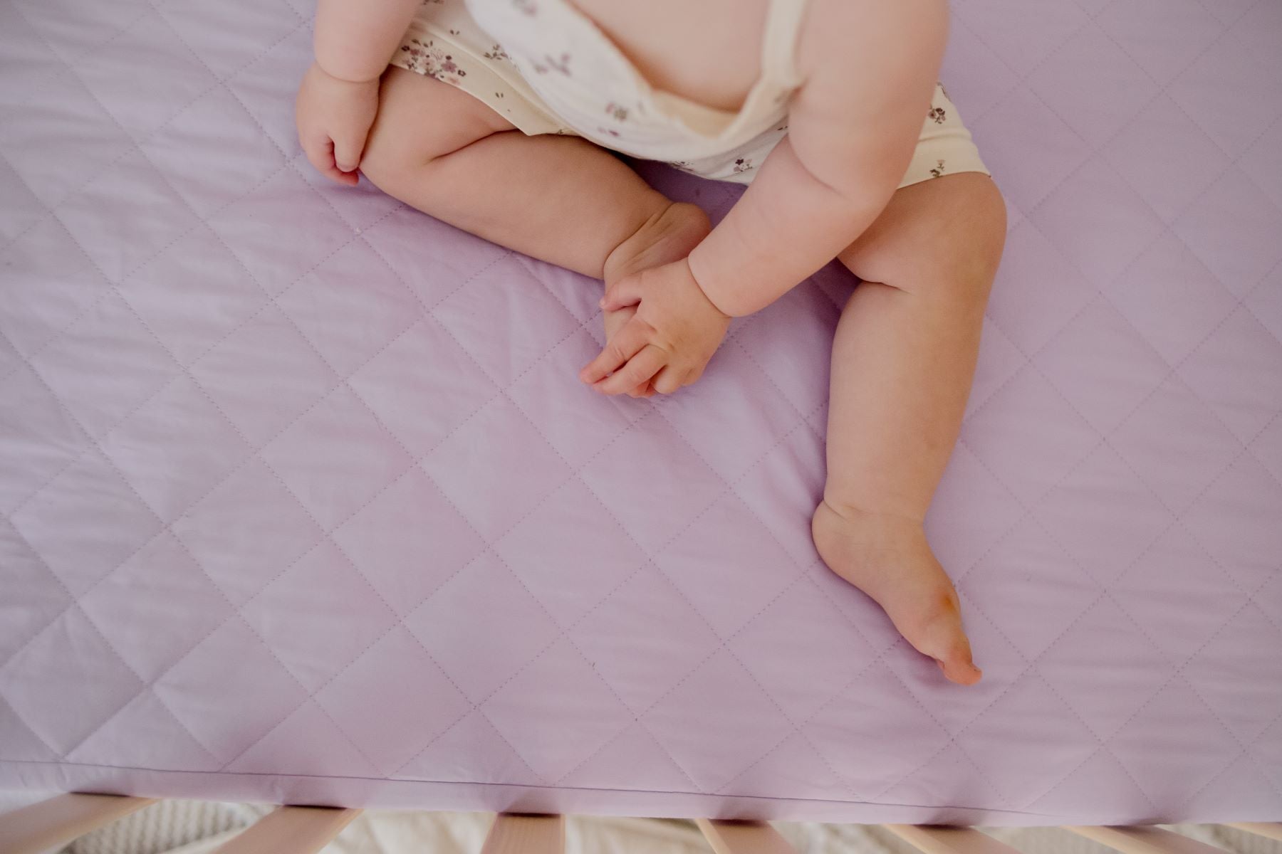 Waterproof Fitted Cot Sheet | Lavender Haze