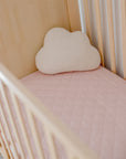Waterproof Fitted Cot Sheet | Lullaby Pink