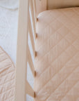 Waterproof Fitted Cot Sheet | Nude
