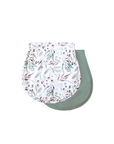 Premium Burp Cloth Duo | Botanical & Lagoon
