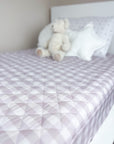 Waterproof Fitted Sheet | Blush Gingham