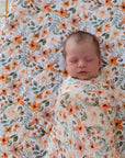 Bamboo Cotton Muslin Swaddle Wrap | Bloom