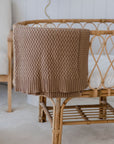 Cotton Knit Blanket | Walnut