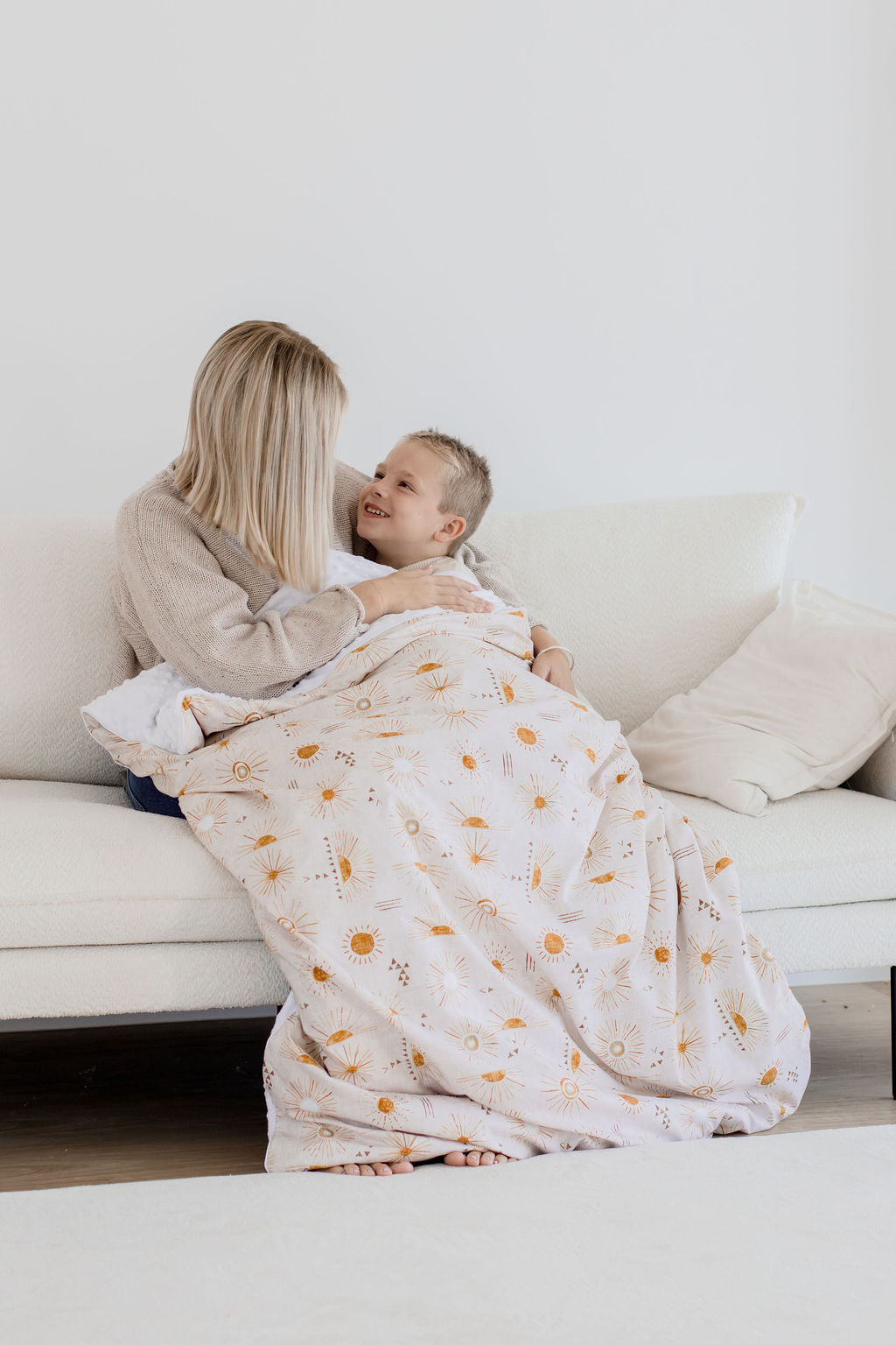 Weighted Sensory Blanket with Waterproof Cover - Bohemian Sunshine