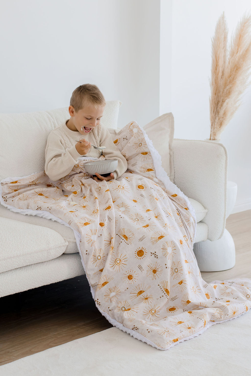 Weighted Sensory Blanket with Waterproof Cover - Bohemian Sunshine